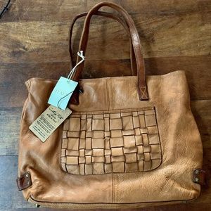 Costanza Rota Woven Distressed Leather Tote Bag